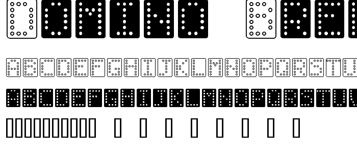 Domino bred font